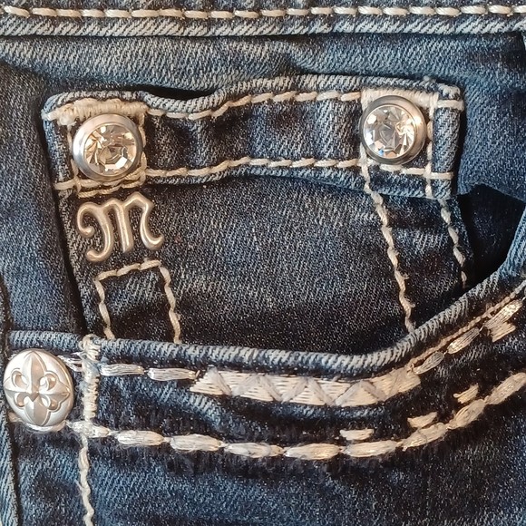 Miss Me Jeans, Size 29, Ankle Skinny, Distressed, Mid-Rise, 29W x 25L - Picture 5 of 12
